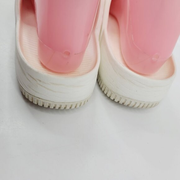 Nike Women's White Calm Wide Strap Slip-On Casual Slide Sandal Size 8 - Picture 4 of 7